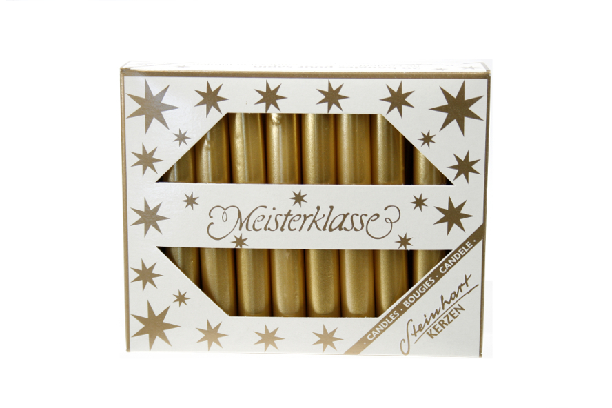 STEINHART Baumkerzen 95x13mm 02390-22 gold 20 Stück