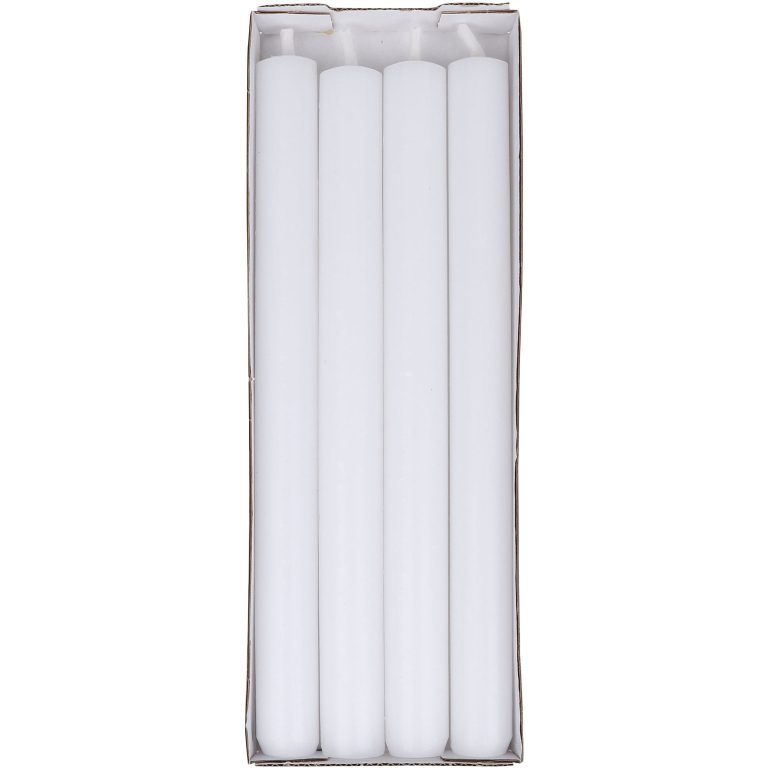 STEINHART Stabkerzen 250x22mm 2317101000 weiss 4 Stück