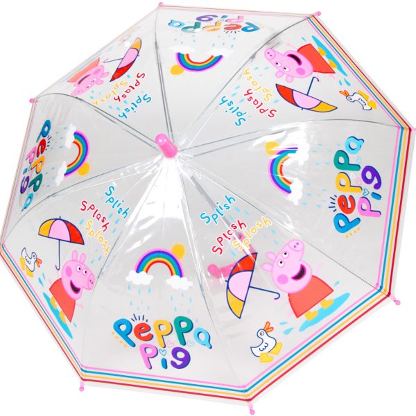 STROTZ Regenschirm für Kinder 5299 Peppa Pig under the rain