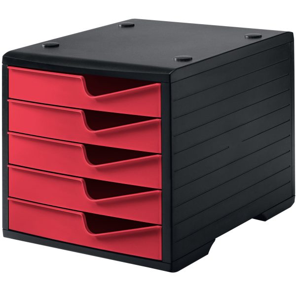 STYRO Styroswingbox 275-8430.229 sz/cranberry 5 Schubladen