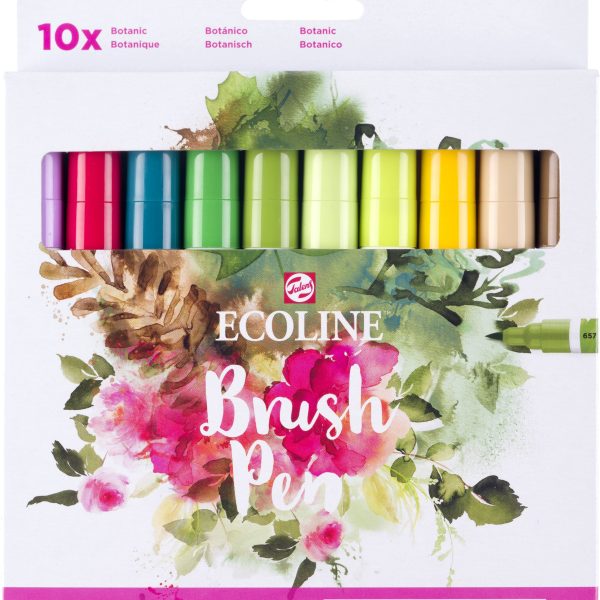 TALENS Ecoline Brush Pen Set 11509804 ass. Botanic 10 Stück