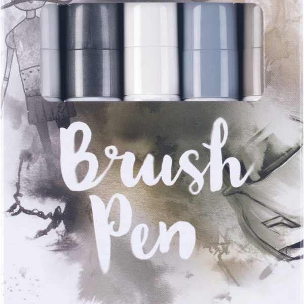 TALENS Ecoline Brush Pen Set 11509937 grey 5 Stück