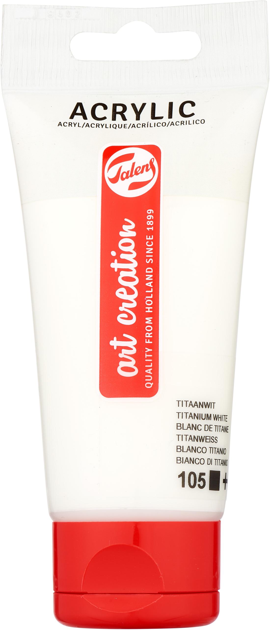 3511105M TALENS Acrylfarbe 75ml 3511105M Titanweiss – Hochwertig & günstig bei ShopDeca
