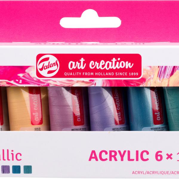 TALENS Acrylfarbe 6x12ml 9021861M Metallic