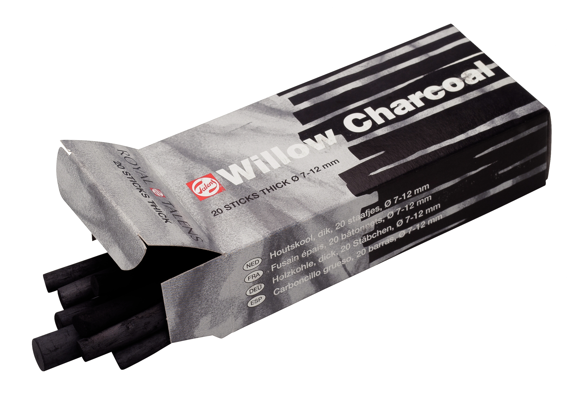 TALENS-96000050-8712079098315 TALENS Holzkohle dick 96000050 20 Stäbchen – Hochwertig & günstig bei ShopDeca