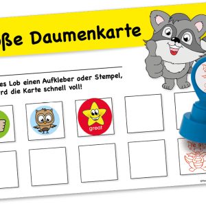 TIMETEX Große Daumenkarte 62957 10 Feldern 25 Stück