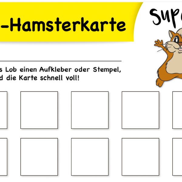 TIMETEX Lob-Hamsterkarte 62959 10 Feldern 25 Stück