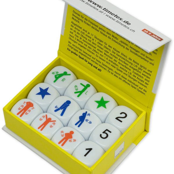 TIMETEX Würfel-Set Bewegung 92604 20mm 12-teilig