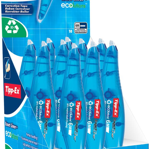 TIPP-EX Korrekturroller Exactliner 8104755 ECOlution 5mmx6m 10 Stück