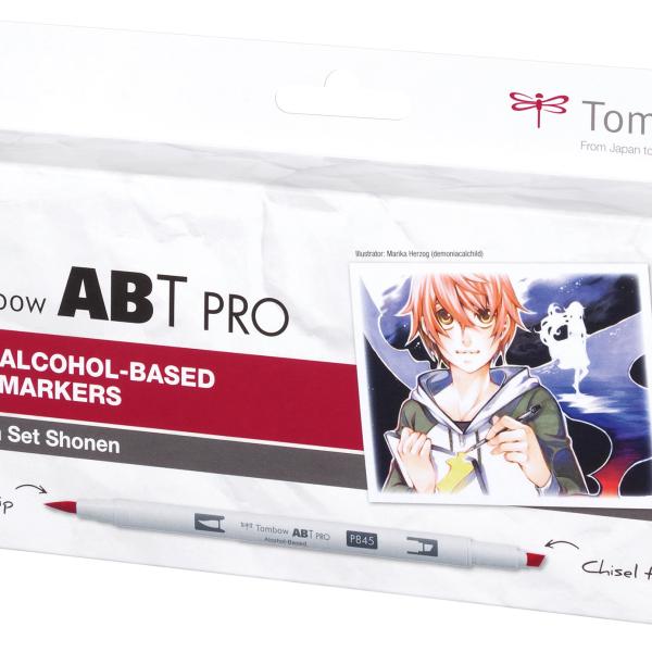 TOMBOW Dual Brush Pen ABT PRO ABTP-12P-5 Manga Set Shonen 12 Stück