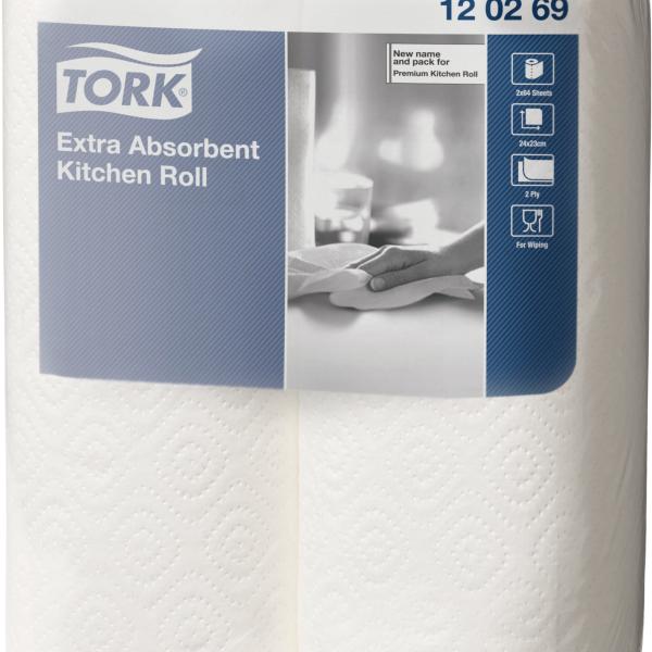 TORK Küchenrolle 473488 weiss, 2-lagig 2 Stück