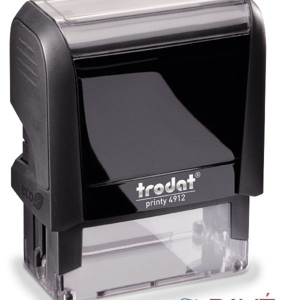 TRODAT Stempel Payé 4912PAYE blau/rot 47x18mm