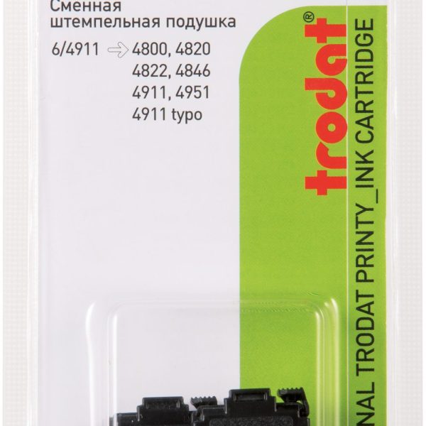 TRODAT Stempelkissen 6/4911EKSCB schwarz 2 Stück