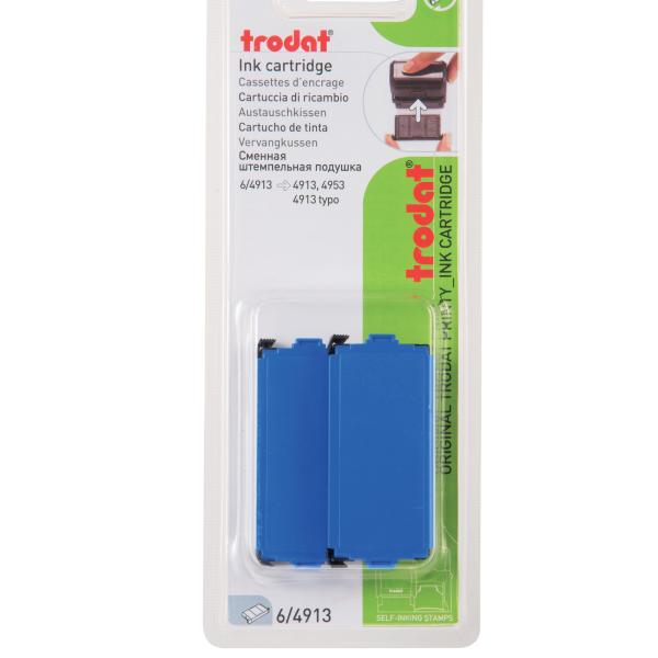 TRODAT Stempelkissen 6/4913EKBLB blau 2 Stück