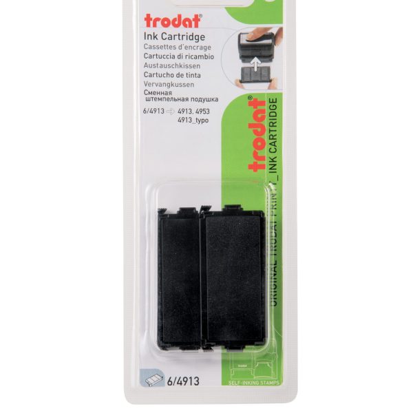 TRODAT Stempelkissen 6/4913EKSCB schwarz 2 Stück