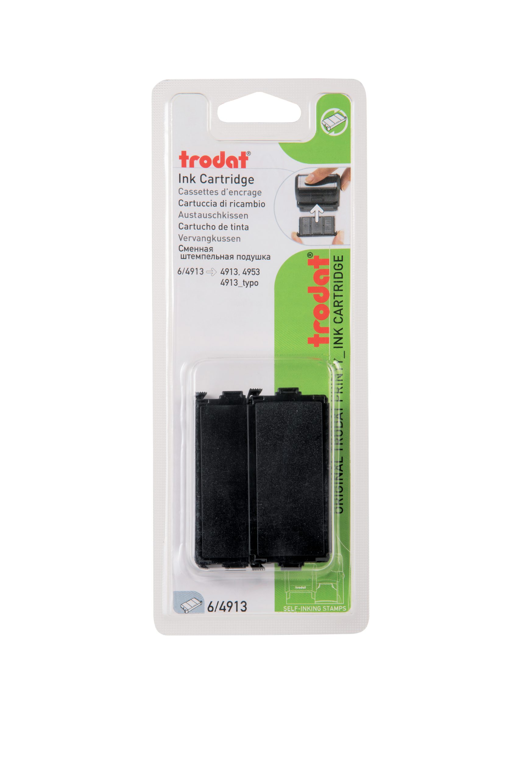 TRODAT-6-4913EKSCB-9008056782520 TRODAT Stempelkissen 6/4913EKSCB schwarz 2 Stück – Hochwertig & günstig bei ShopDeca
