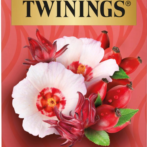TWININGS Floral Hagebutte & Hibiskus 100017264 Beutel 2.5g, 20 Stk.