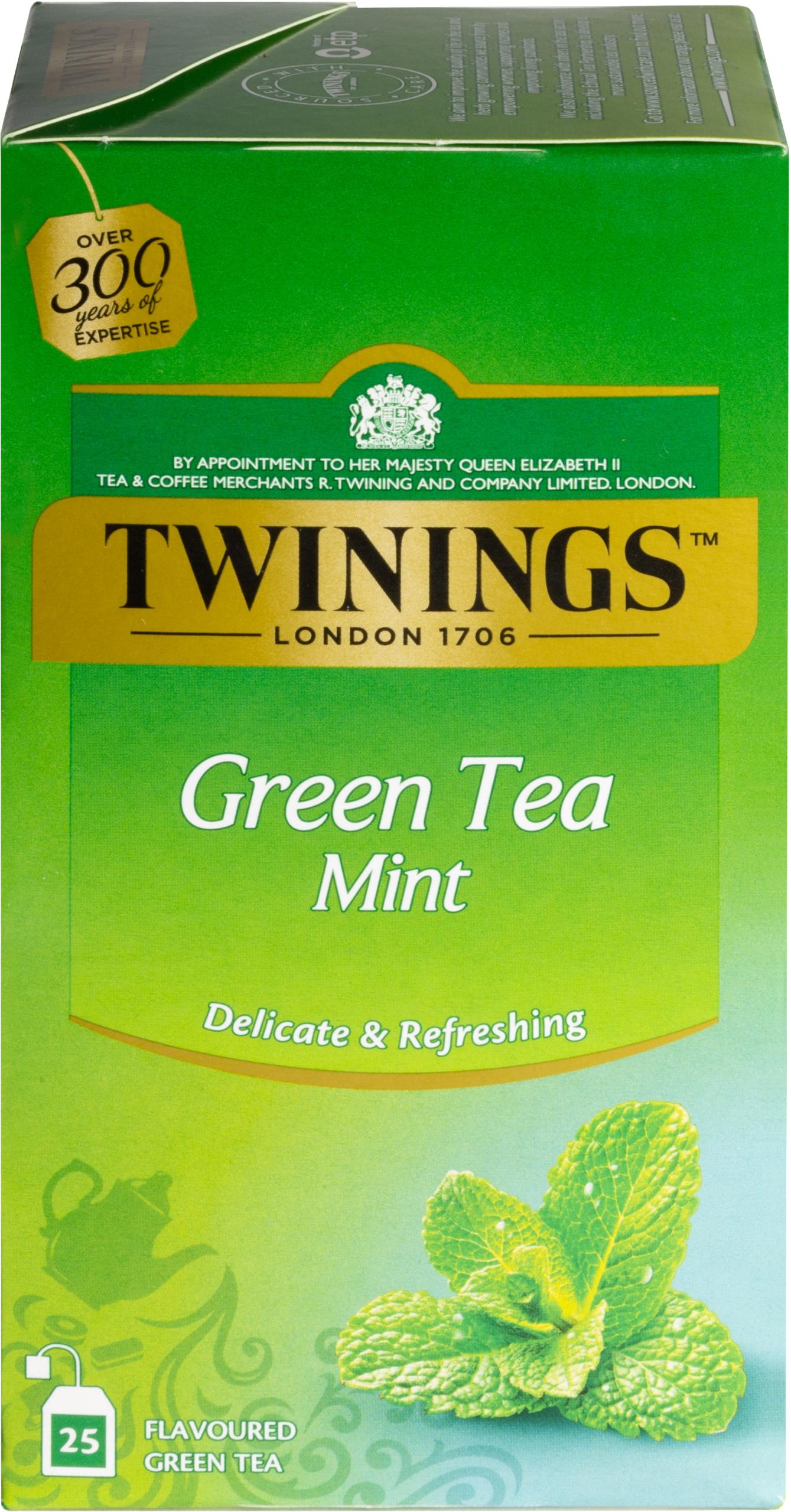 TWININGS-100017819-0070177173203 TWININGS Green Tea Mint 100017819 Beutel 1.5g, 25 Stk. – Hochwertig & günstig bei ShopDeca