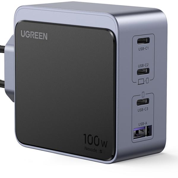 UGREEN USB-C Wallcharger Nexode S 35043 100W,4-Port,GaN,FastCharg.