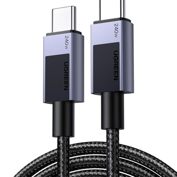 UGREEN Cable USB-C to USB-C, 240W 45067 PD,1m,Fast Charging ,Gray