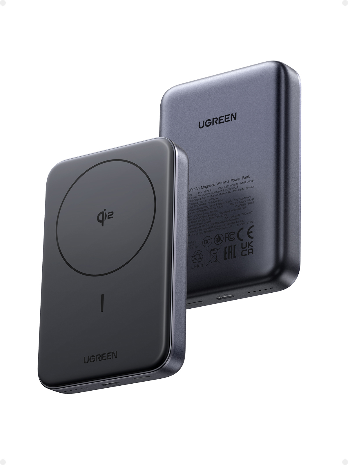 UGREEN-45763-6941876247639 UGREEN Magnetic PowerBank 10000mAh 45763 30W,Wireless,Qi2 – Hochwertig & günstig bei ShopDeca