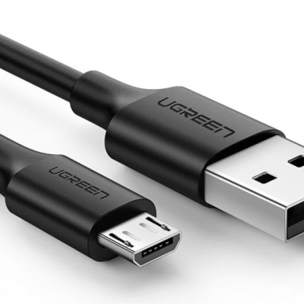 UGREEN Cable 2A Max , 2m 60138 USB-A to Micro USB, Black