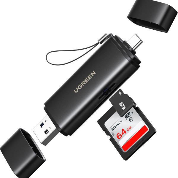 UGREEN Card Reader 2-in-1 65024 USB-C,USB-A,SD,TF (BB)