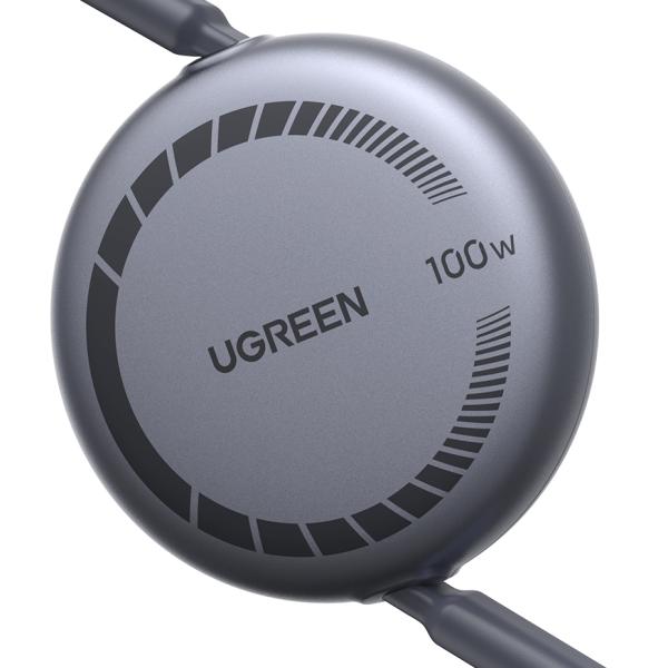 UGREEN Fast Charging USB-CtoUSB-C 65905 Retractable Cable 100W,PD,1m