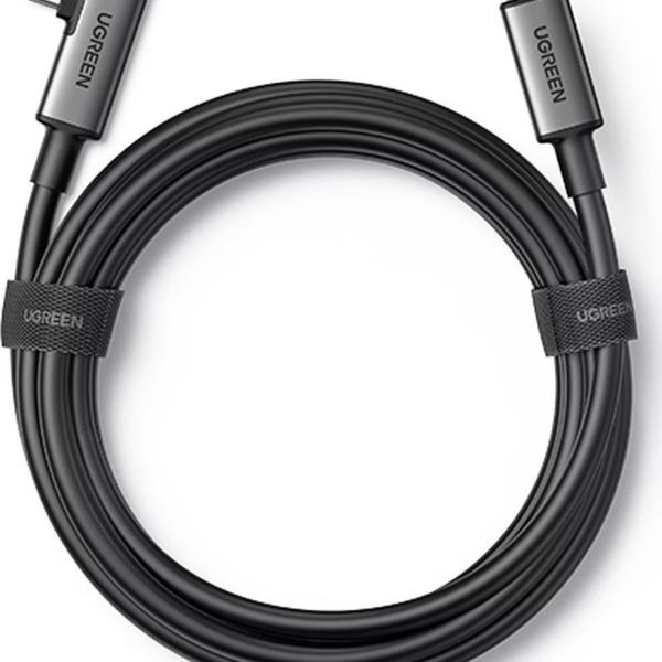 UGREEN Cable Right Angle 90629 BB 5m, USB-C to USB-C Link,Bl. BB