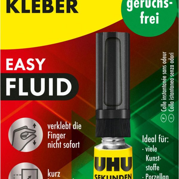 UHU Sekundenkleber 3g 46130 flüssig, lösungsmittelfrei
