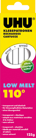 UHU Klebepatrone transparent 48620 125g 10 Stück