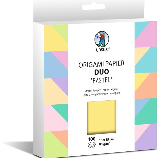 URSUS Faltblätter Duo 15x15cm 22885599F pastell 100 Blatt