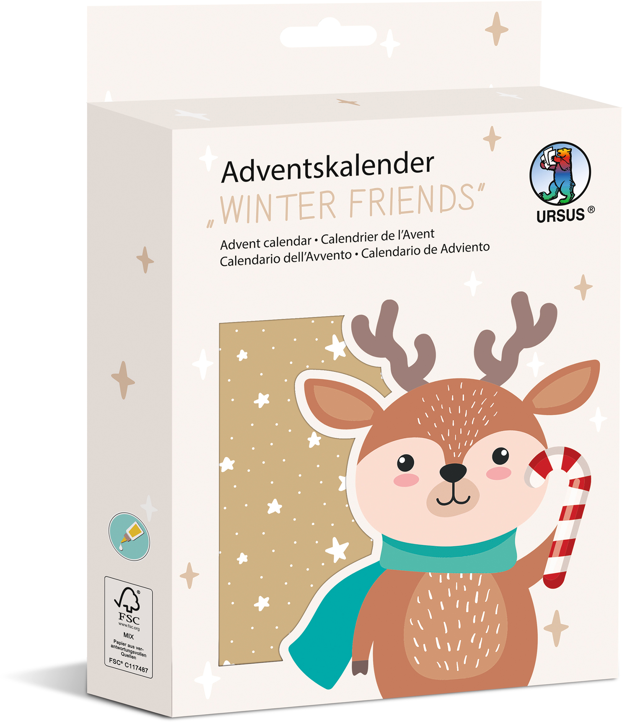 URSUS-24870000F-4008525254430 URSUS Adventskalender 24870000F Winter friends – Hochwertig & günstig bei ShopDeca