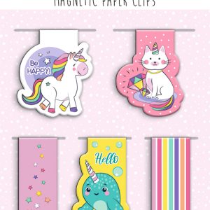 URSUS Magnetic Paper Clips Magic 43000003 4.5-6.5cm 5 Stück