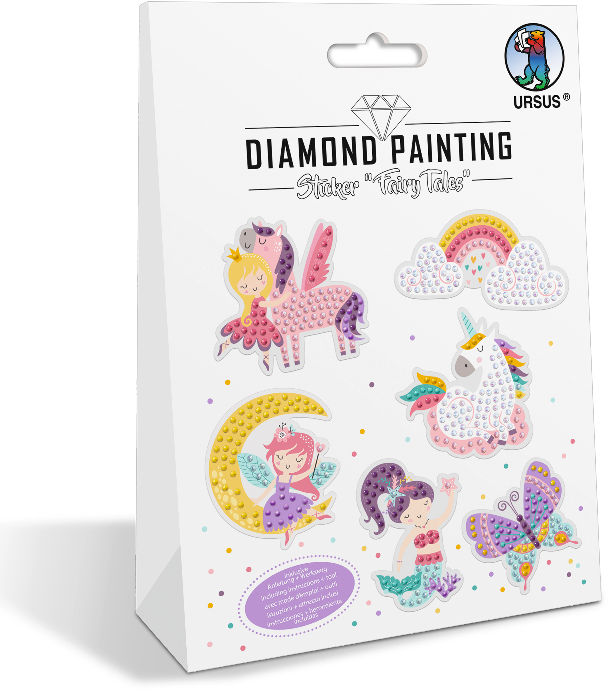 URSUS-43490002-4008525253679 URSUS Diamond Sticker 43490002 Fairy Tales 6 Sticker – Hochwertig & günstig bei ShopDeca