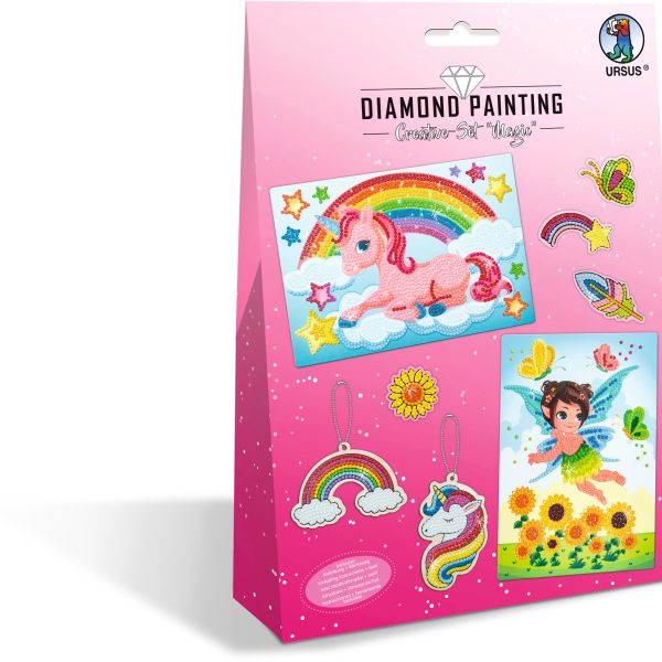 URSUS Diamond Sticker Magic 43510001 2 Karten, 2 Anhänger