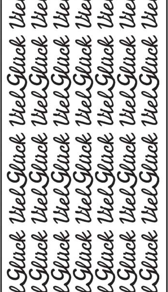 URSUS Kreativ Sticker 59100006 Viel Glück gold