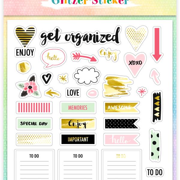 URSUS Glitzer-Sticker FUN Mot. 01 59540006F 130 Sticker