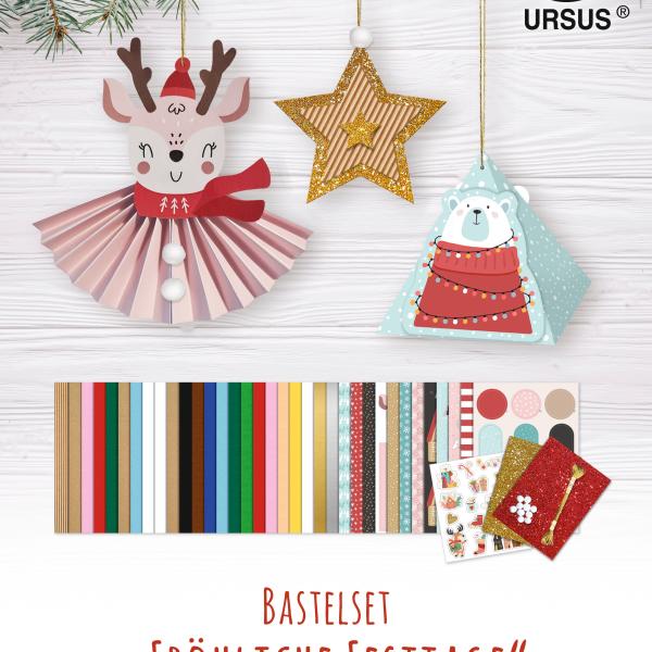 URSUS Bastel-Set 18x25.5cm 7960099F Fröhliche Festtage