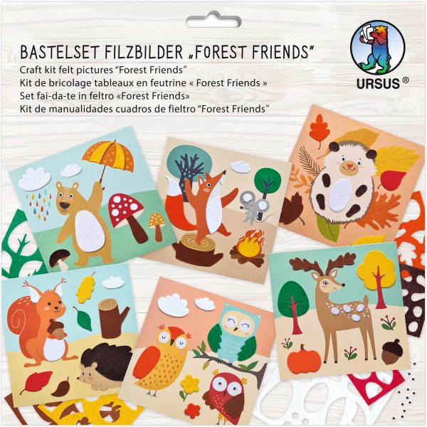 URSUS Bastelfilz Set 8800002F Forest Friends