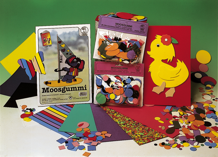 URSUS-8840099-4008525409380 URSUS Moosgummi 20x30cm 8840099 10 Farben ass. 10 Stück – Hochwertig & günstig bei ShopDeca