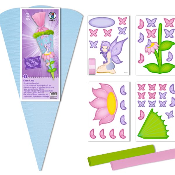 URSUS Schultüten-Bastelset Easy 9870003 Elfe 3D, Karton 260g