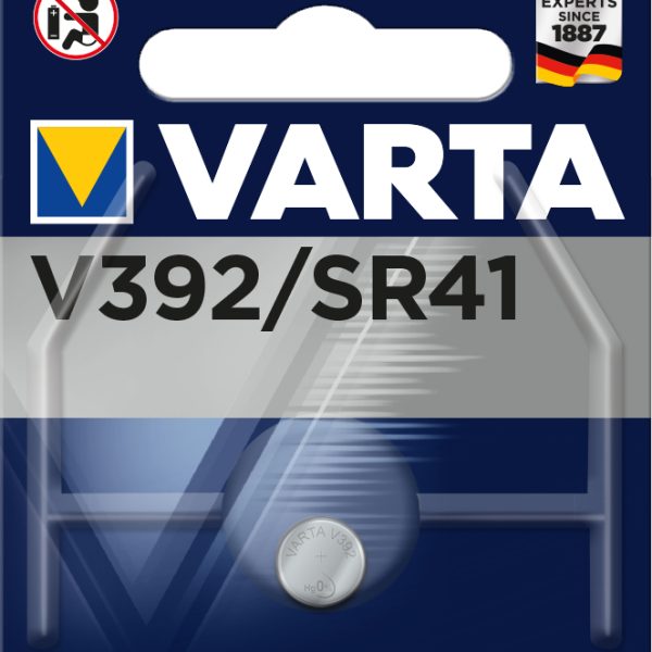 VARTA Knopfzelle 392101401 V392/SR41, 1 Stück