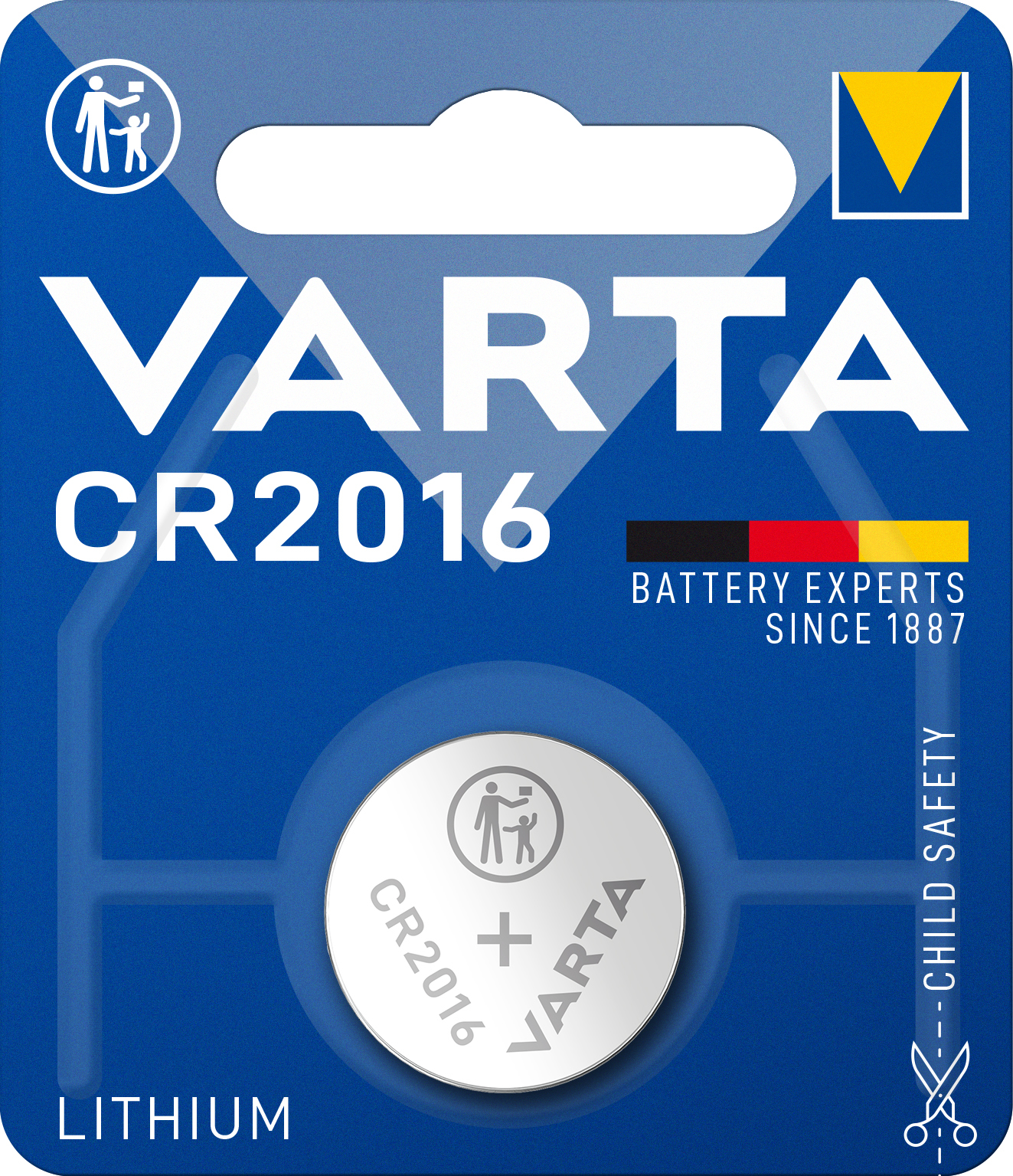 VARTA-6016101401-4008496276639 VARTA Knopfzelle Lith. CR2016,3V 6016101401 90 mAh 1 Stück – Hochwertig & günstig bei ShopDeca