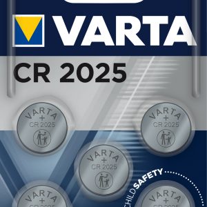 VARTA Knopfzelle 6025101415 CR2025, 5 Stück