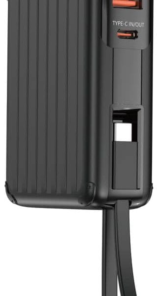 VINNIC PANGPOCHE 2-3-In-1 Travel VPPB-TR10G2-BK 65W,10k PB,GaN,TravelAdaptor