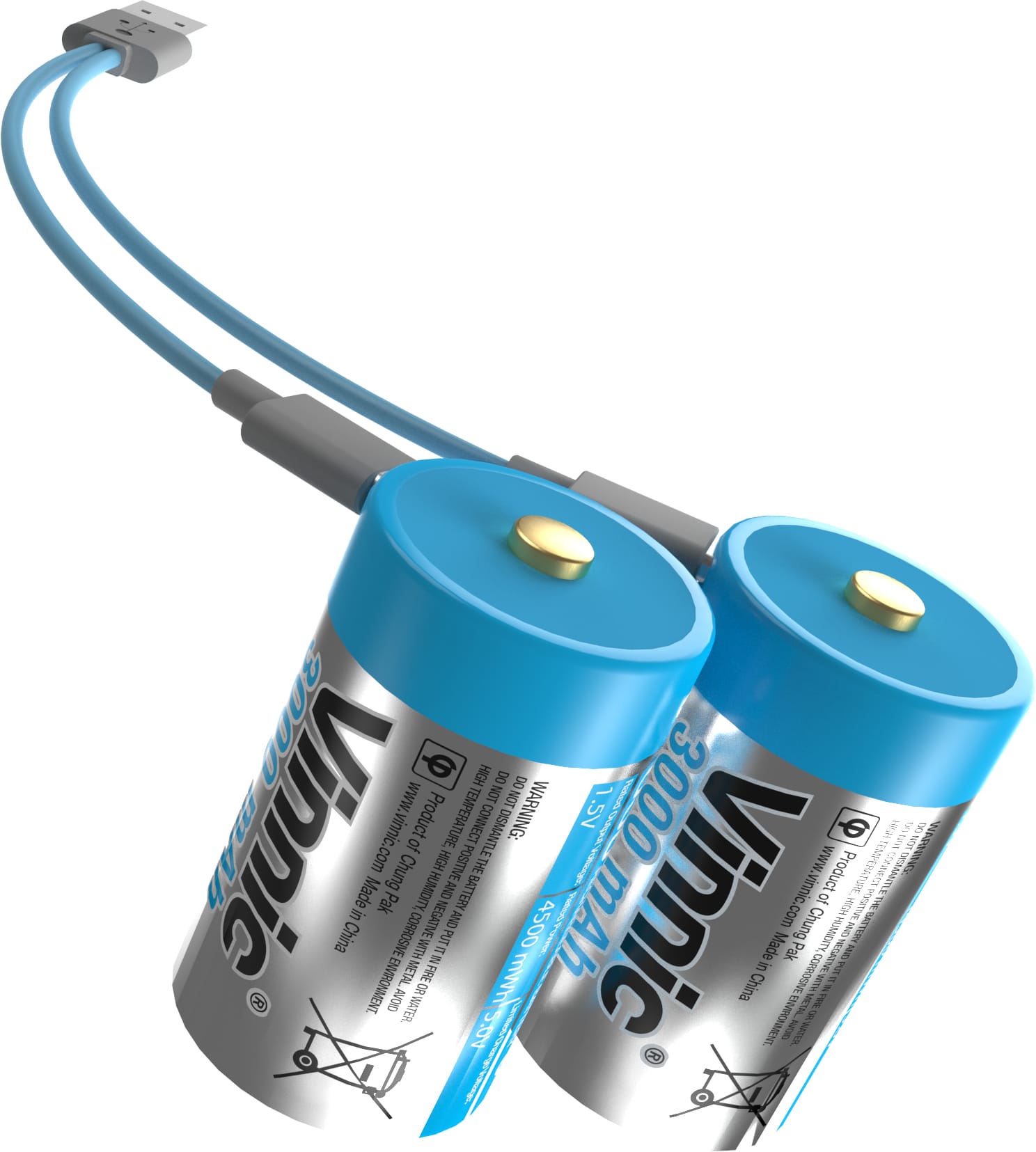 VINNIC-VPRB-UCC-2PC-4898338024753 VINNIC USB Rech. Batt. C Type-C VPRB-UCC-2PC 3000mAh,Case,2pcs. – Hochwertig & günstig bei ShopDeca