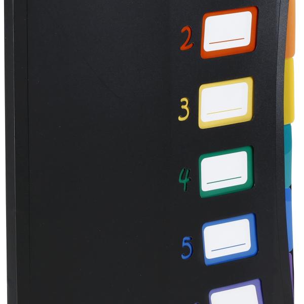VIQUEL Pultmappe A4 493067 A4 1-6 schwarz/bunt