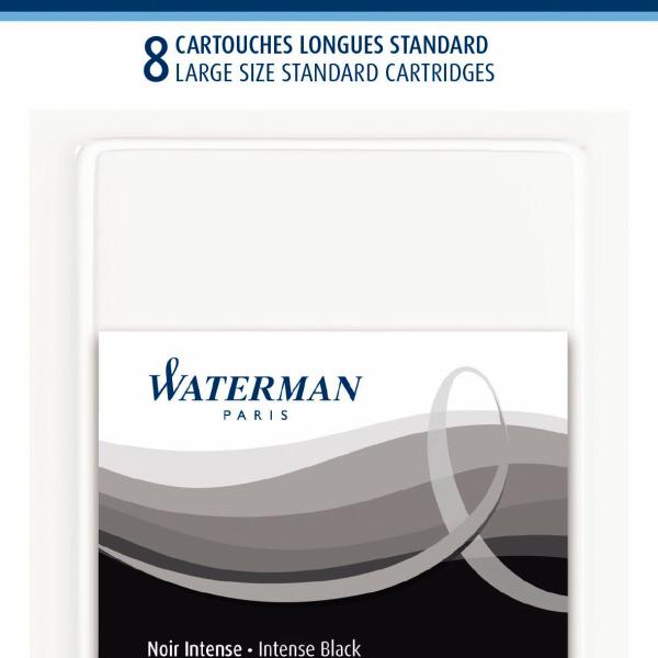 WATERMAN Tintenpatrone S0712991 schwarz, 8 Stück