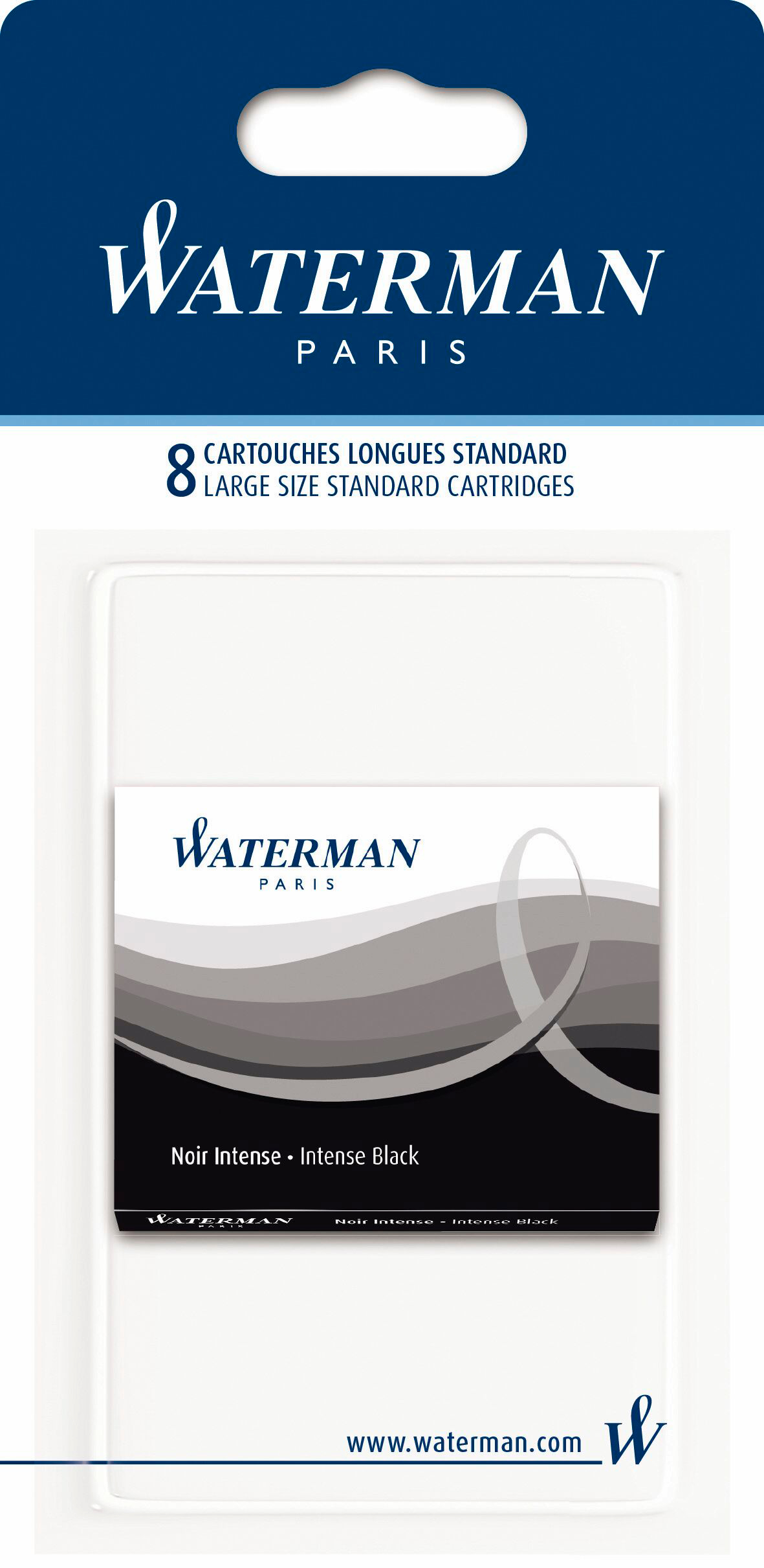 WATERMAN-S0712991-3501170712993 WATERMAN Tintenpatrone S0712991 schwarz, 8 Stück – Hochwertig & günstig bei ShopDeca